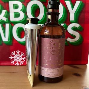 NWT Bath & body works vanilla & patchouli essential oil mist & hand cream set